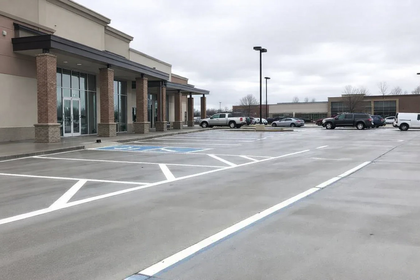 Concrete Parking Lot Building in Morro Bay, CA